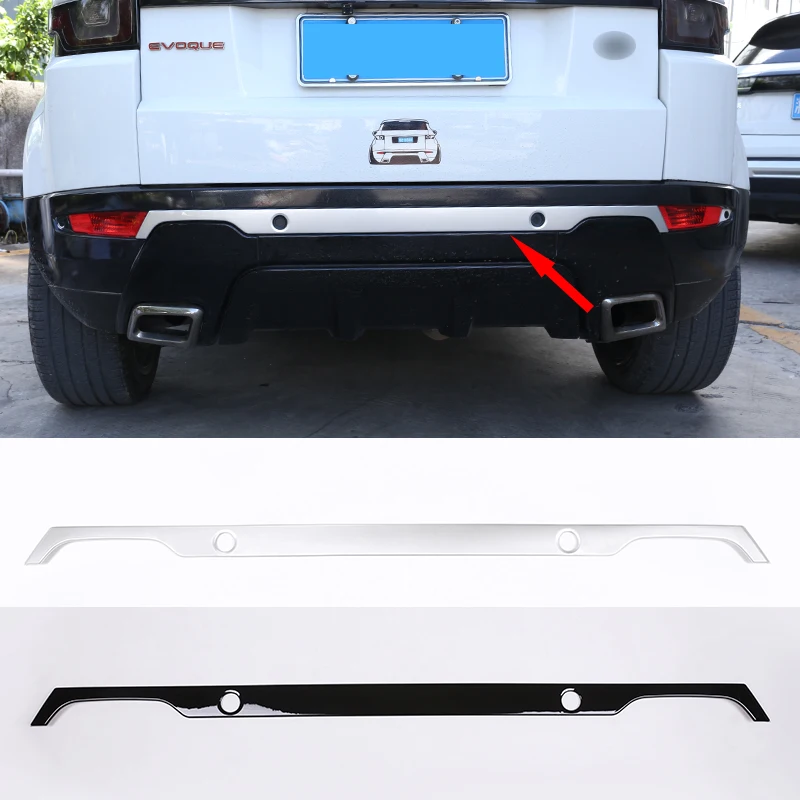 

ABS Car Rear Bumper Trunk Tail Door Decoration Strip Trim For Land Rover Range Rover Evoque 2016-2018 Car Exterior Accessories