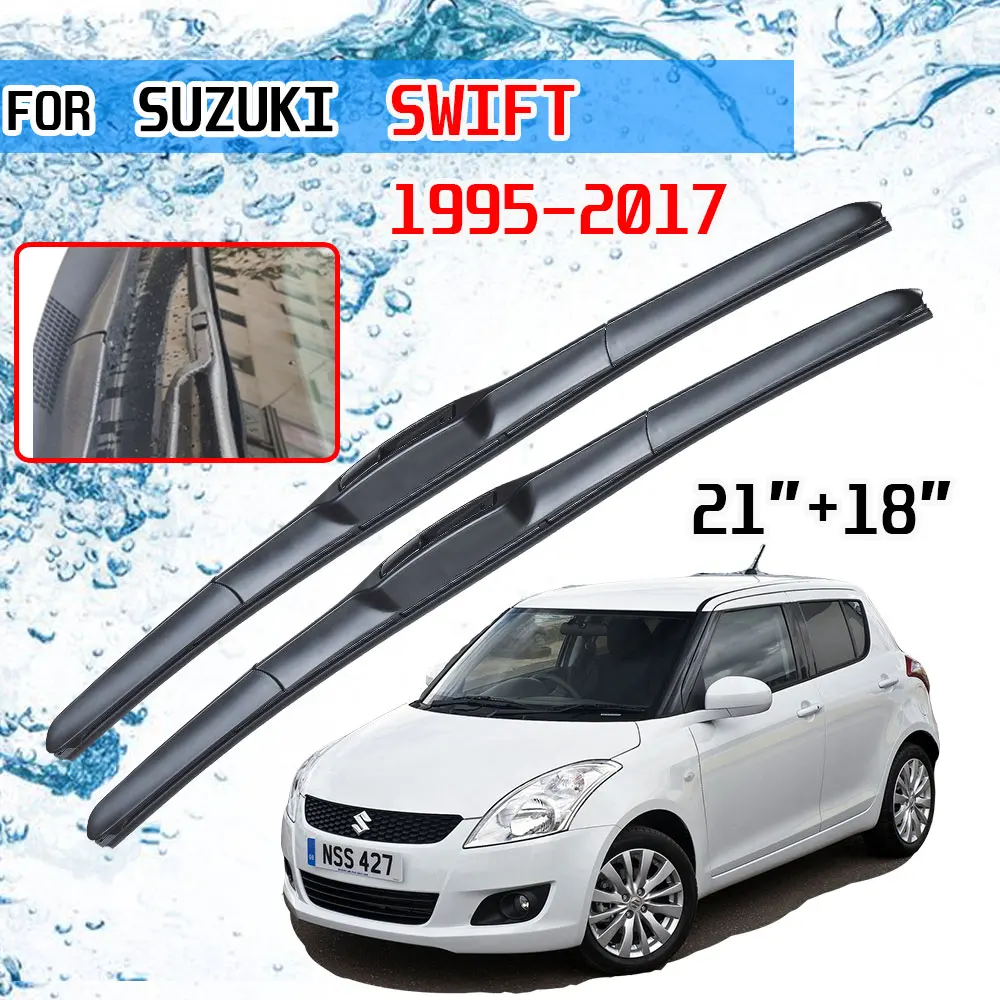 Car Wiper Blade Blades For Suzuki Swift 2005-2010 21+18 Windshield  Windscreen Clean Rubber Silicon Cars Wipers Accessories - AliExpress