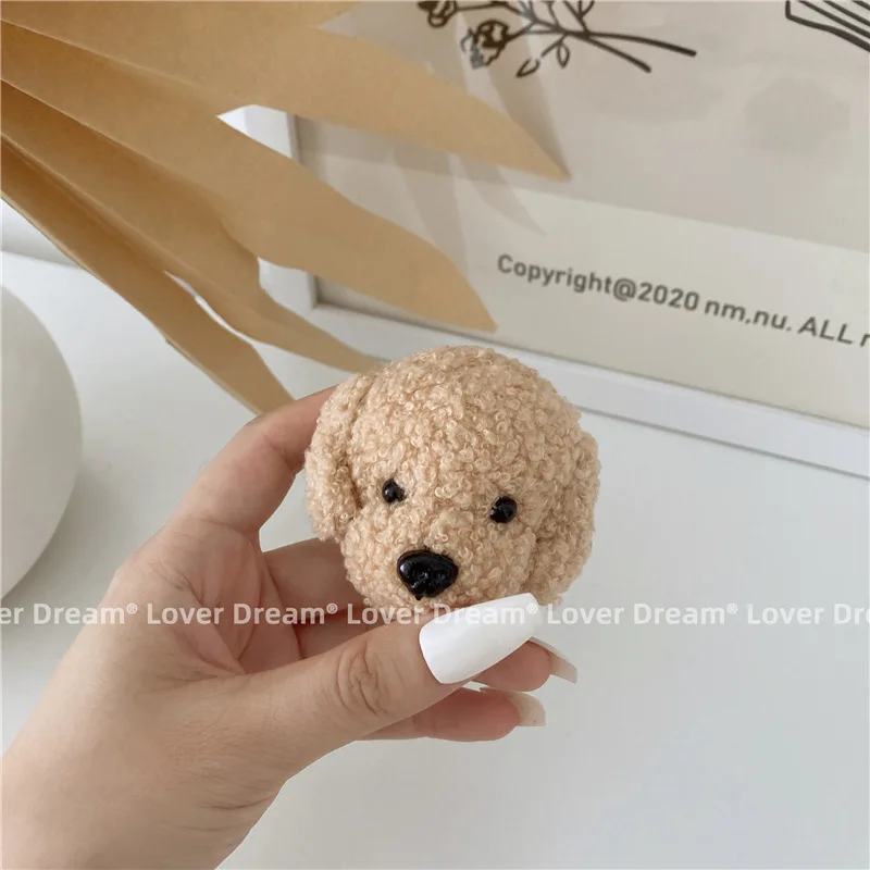 3D Korea Grip Tok Cute Cartoon Plush Dogs Smart Phone Bracket Furry Bear For iPhone Cellphone Bear Stander Holder Griptok Animal iphone holder for tripod