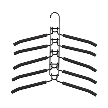 

5 In 1 Multi-Layer Clothes Hangers Space-Saving Multiple Non-Slip Hanger for Wardrobe @LS