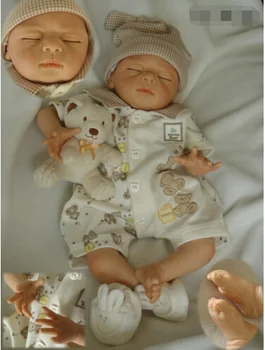 

22'' Handmade Lifelike Soft Silicone Sleeping Reborn Baby Doll Playmate Toy Gift Baby Doll Toy Silicone Fashion Doll