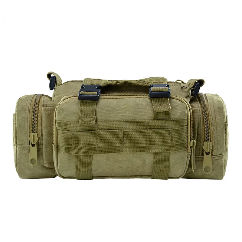 Molle Military Tactical Waist Bag Camping Traveling Hiking Climbing Nylon Shoulder Pack Pouch Outdoor Sports Hunting Gym Bag