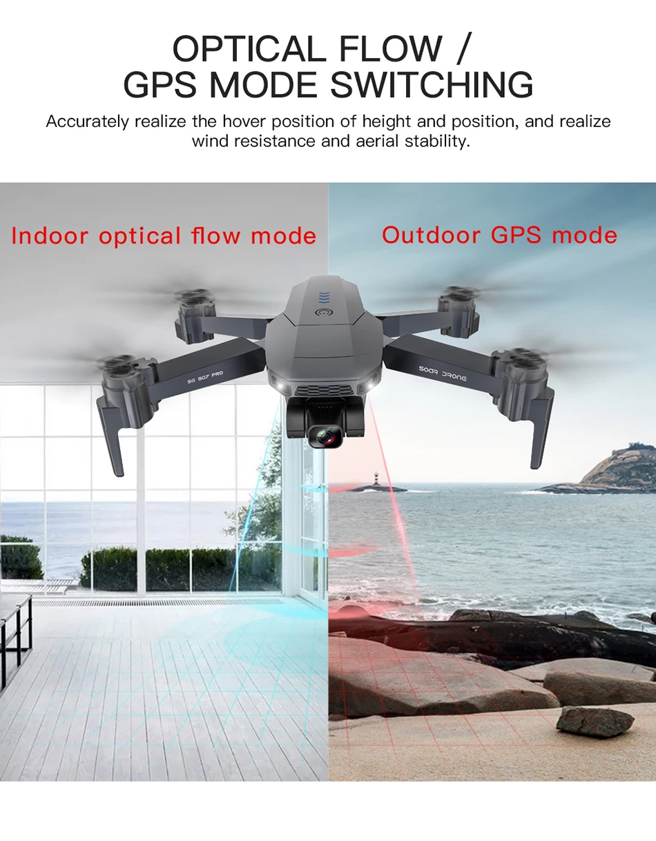 ZLL SG901 SG907 Pro GPS Dron 5G WIFI With 2-Axis
