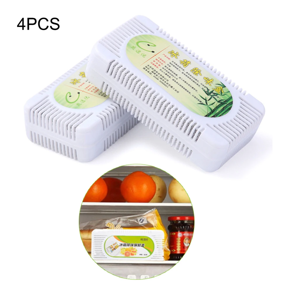4Pcs Natural Activated Charcoal Odor Eliminator Deodorizer Absorber for