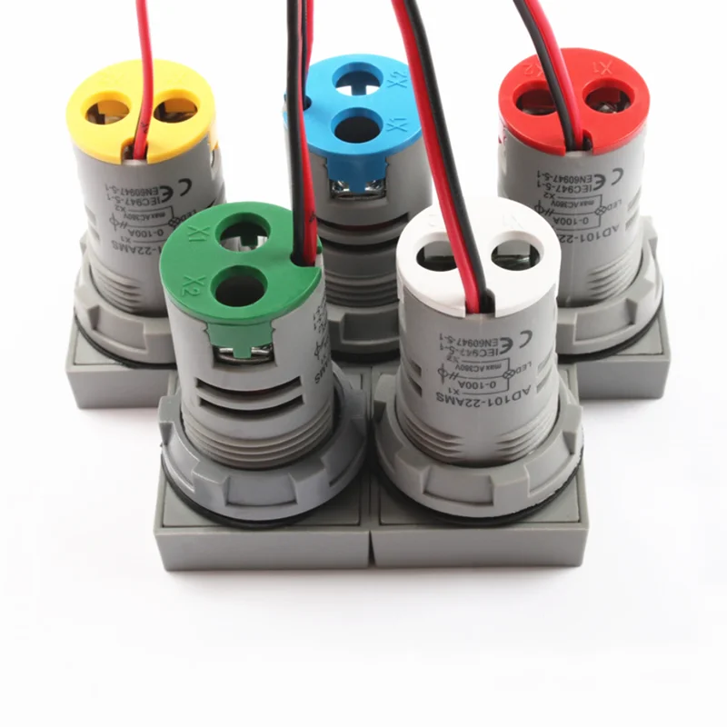 AC 50-500V 0-100A квадратный светодиодный цифровой вольтметр Амперметр 110V 220V Напряжение измеритель тока вольтамметр вольт ампер тестер детектор