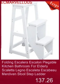 Детский табурет для ванной комнаты Sgabelli Cucina Scaletta Legno Merdiven Stepladder Chair Escabeau