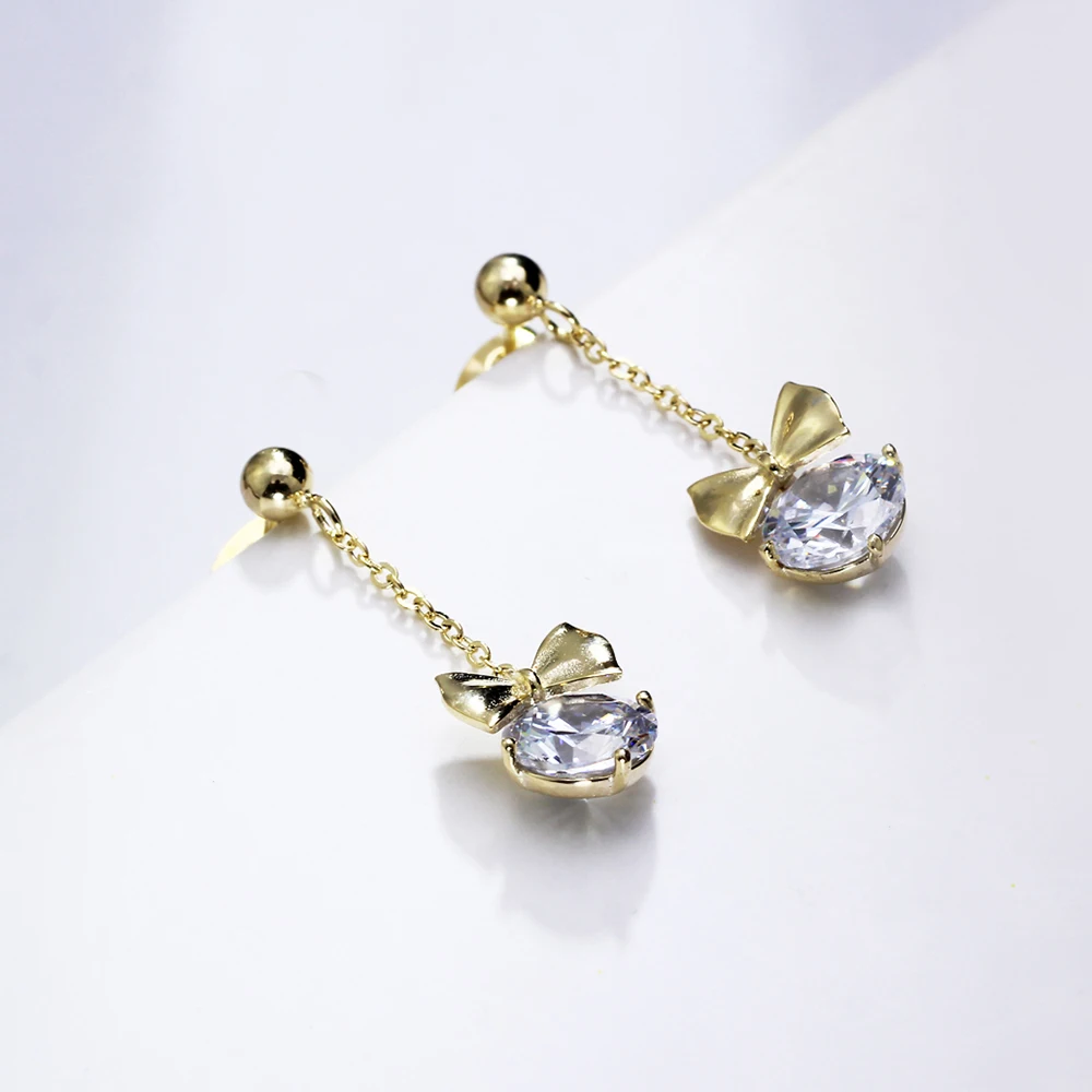 925 serling silver drop earrings gold color (2)