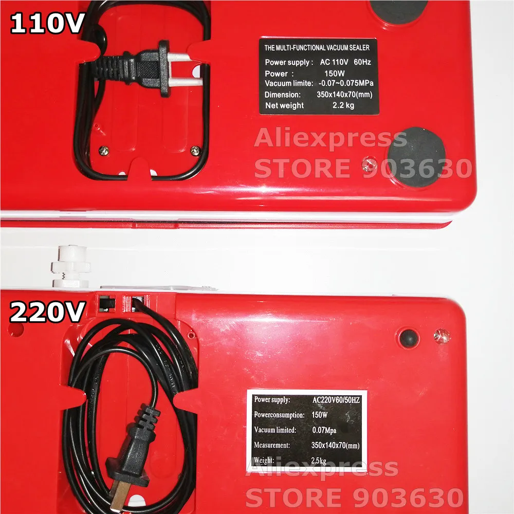 220V/110V SINBO DZ 280/2SE бытовой вакуумный Еда Пластик запаиватель пакетов машина для
