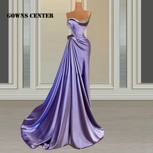 

High Slit Formal Dresses Evening Gown Sweetheart One Shoulder Party Dress Beaded Mermaid Special Occasion Gowns For Women