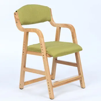 

Adjustable Lifting Child Seat Solid Wood Children's Study Chair Back Desk Chair Primary School Chair Home Writing Chair Dotomy