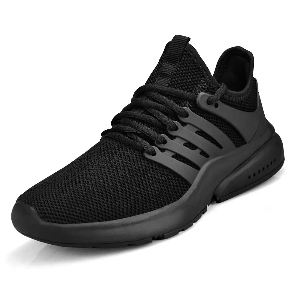F056-All Black LEMAI мужские кроссовки; нескользящая обувь для тенниса; легкие спортивные кроссовки из сетчатого материала;#36-47 - Цвет: F056-All Black