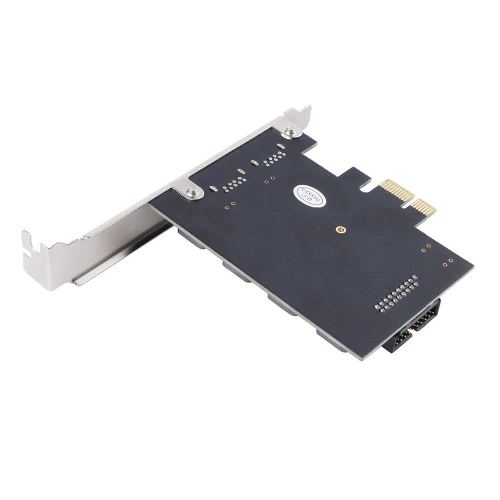 ORICO 2 порта PCI-E USB 3,0 экспресс карта адаптер PCIE к USB3.0 концентратор 19pin фронтальная карта расширения 5 Гбит/с супер высокая скорость