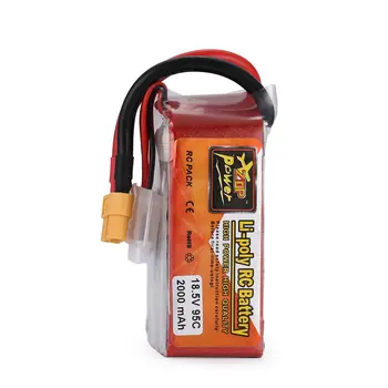 

ZOP Power 18.5V 2000mAh 95C 5S 1P Lipo Battery XT60 Plug Rechargeable for RC Racing Drone Helicopter Car Boat Model