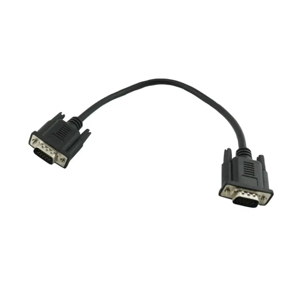 1х 15Pin VGA штекер для VGA штекер соединительный кабель конвертер для ПК, телевизор, монитор 30 см