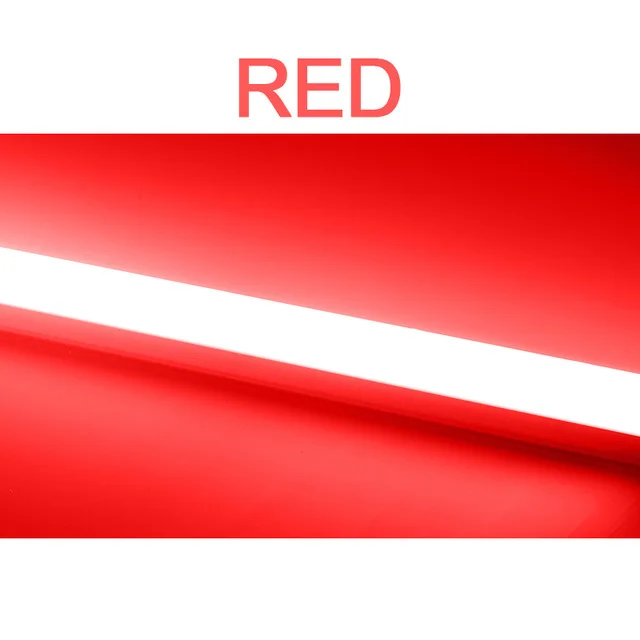 T5 Светодиодная ламповая лампа 1ft Люминесцентная Лампа 220v 230v 240v 2835 Smd панель с лампочками бар природа белый 4000k красный зеленый ледяной, синий, розовый 0,3 m - Испускаемый цвет: Red