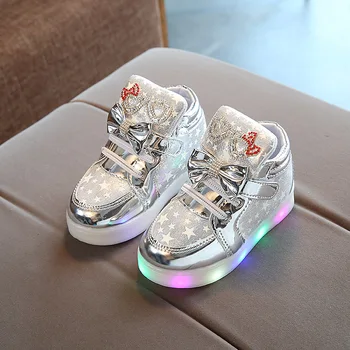 

Toddler Baby Shoes Fashion Sneakers For Children Girl Boys Star Luminous Child Casual Colorful Light Shoes Sneakers 2020