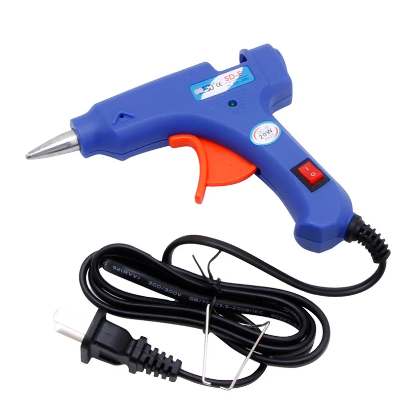 

Professional Electric Heating Hot Melt Glue Gun Craft Repair Tool 20W US Plug
