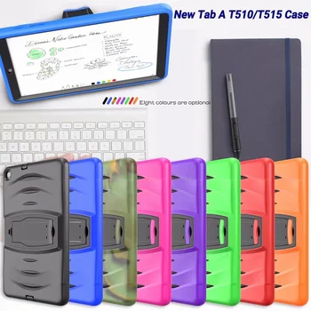

Case For Samsung galaxy Tab A 10.1 2019 SM-T510 T515 case tab a 10.1" case Kids Safe Rubber Silicone Shockproof Armor Stand Case