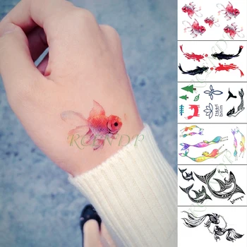 

Waterproof Temporary Tattoo Sticker fish mermaid whale horse animal small tatto flash tatoo fake tattoos for kid men women