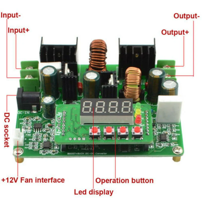 DPS-3806 DC Buck-Boost силовой модуль постоянного напряжения, светодиодный модуль драйвера JDH99
