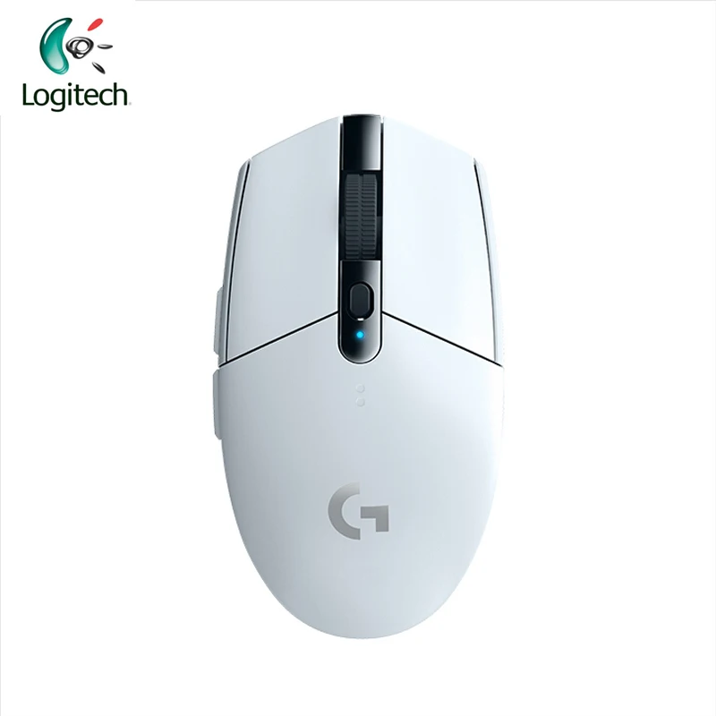 Новейшая беспроводная мышь logitech G304 LIGHTSPEED с датчиком HERO 12000 точек/дюйм 400ips AA батарея для Windows Mac - Цвет: white