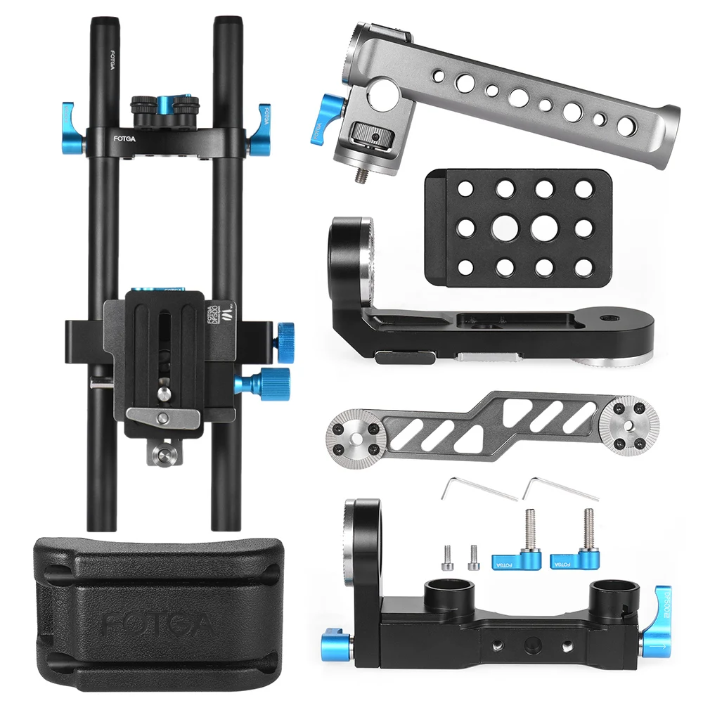 FOTGA DP500III 2 в 1 Rosette ENG ручка клетка в том числе Наплечная Подушка опорная пластина стержень рельс видео стабилизатор пленка делая систему комплект