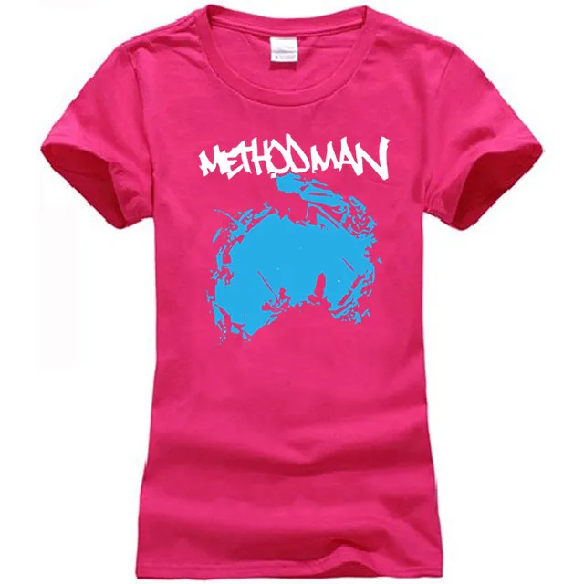 women pink Wu Wear Herren Method Man Tee T-Shirt - Цвет: women pink