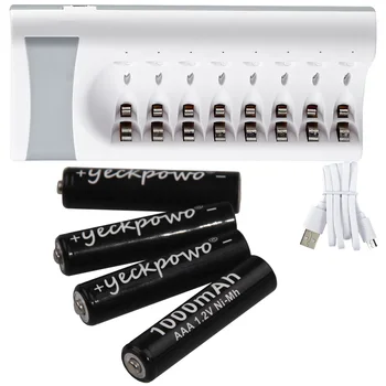 

4~32 pcs AAA batteries nimh rechargeable battery 3A akkumulators for toys remote control & AAA charger USB 8 slots Fast Charge