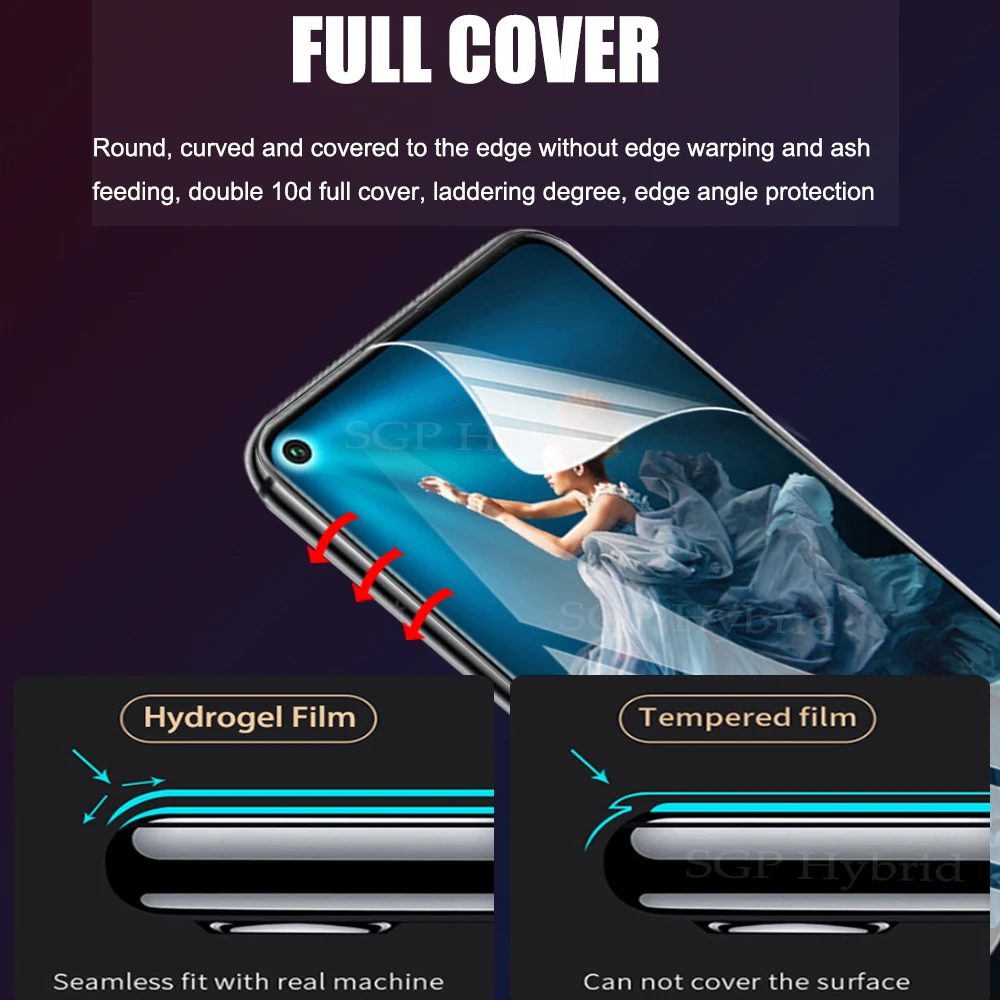 3PCS Hydrogel Film For Huawei Honor 20 Pro 20i 20s Safety Water Gel Film On Hauwei Honer 20 Honor20 Protective Film Not Glass iphone screen protector