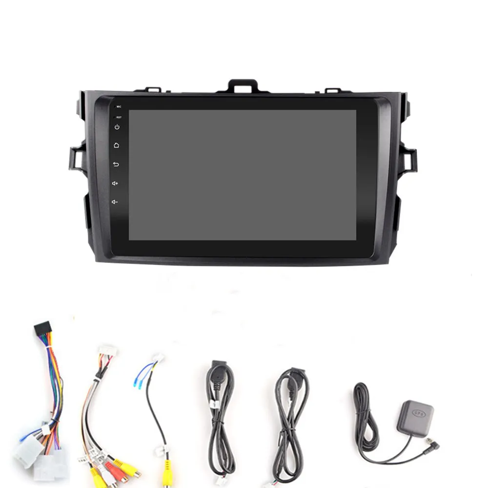 2 din Android 8.1GO для Toyota Corolla E140/150 2006 2013 автомобильный мультимедийный плеер с видео