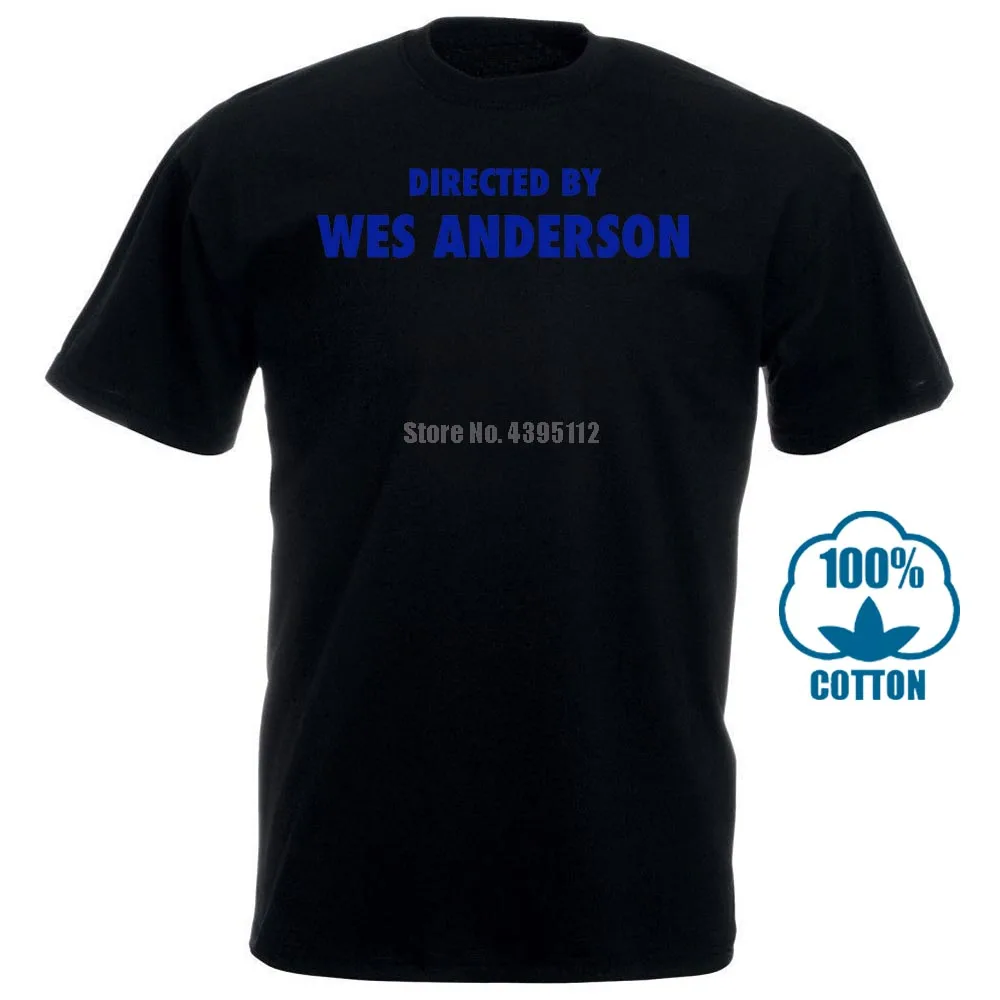 Wes Anderson Directed By Film T Shirt Custom Printed Tshirt Hip Hop