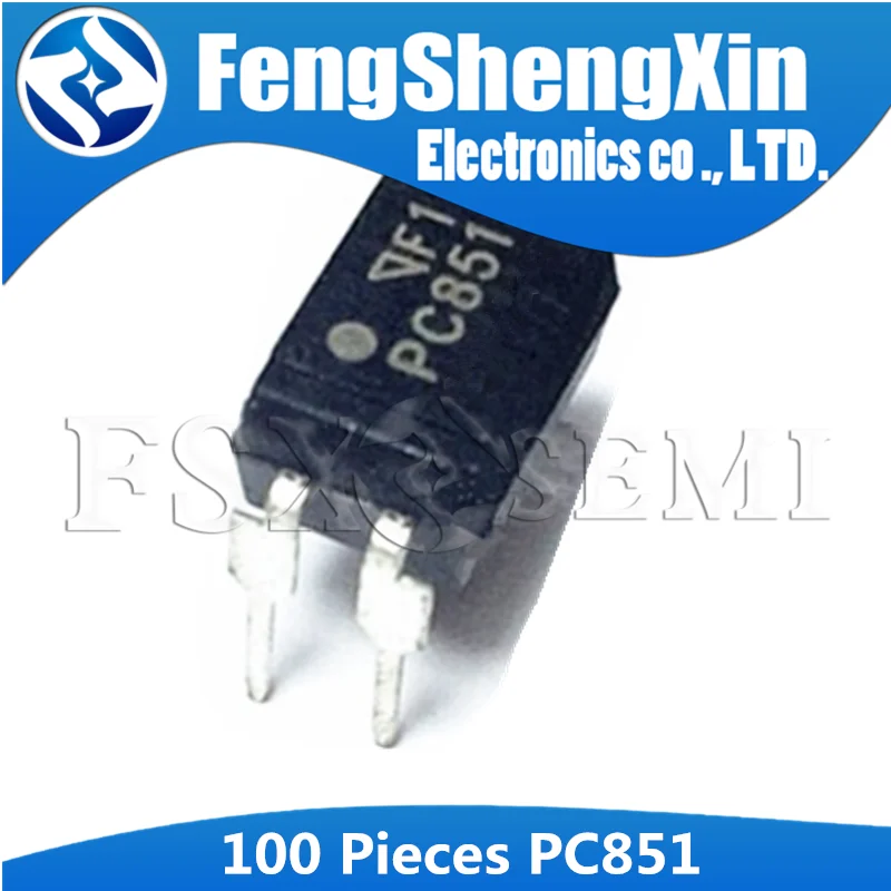 100 шт. PC851 DIP-4 PC851XNNSZ0F DIP PC851XJ0000F DIP4 высококоллекторный излучатель тип напряжения