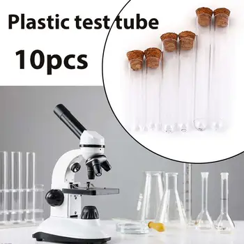 

Lab Glassware Convenient Economic Cork 10pcs/Set Liquid Chemistry Test Tube Various Specifications Laboratory School Cuvette