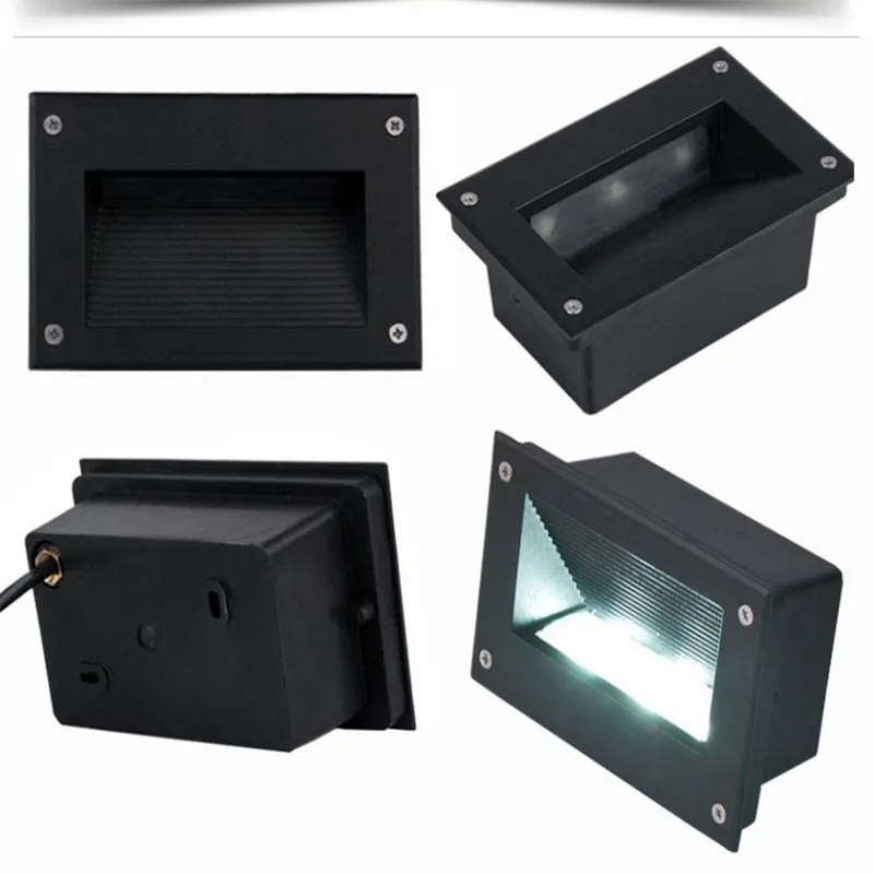 

Уличные водонепроницаемые настенные светодиодные лампы, 10 шт., 3 Вт, 4 Вт, 5 Вт, алюминиевые подземные светильники для лестницы, холодный и теплый белый свет, 240 В переменного тока