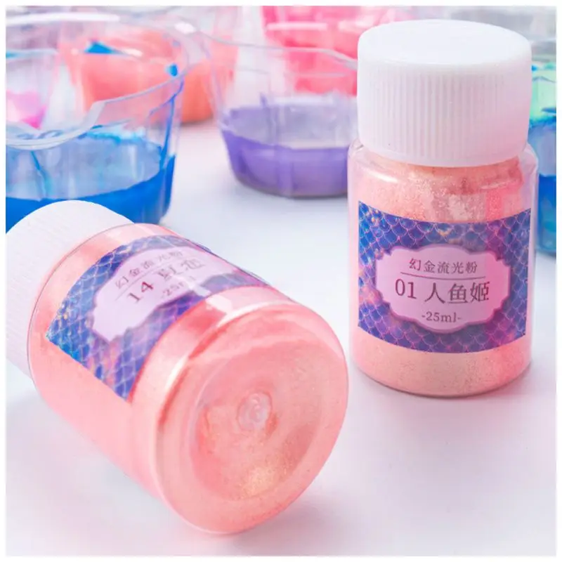 

Magic Golden Flowing Auroral Powder Pearl Pigment Powder Mica Pearlescent Colorants Dye Resin Pigment Jewelry Making
