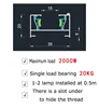 Flat copper core  2 Wires LED Track Light Rail 0.5M Led Rail Line for Track SPOT Led Track Lamp Rails For Clothing Home Lighting 3