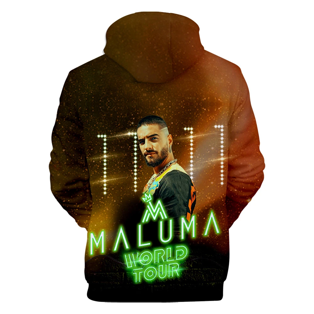 Maluma/толстовки для мужчин/женщин, толстовки с капюшоном для мужчин s, 3D кепки, худи Maluma с капюшоном для мальчиков/девочек, хип-хоп, зимние модные брендовые дизайнерские куртки