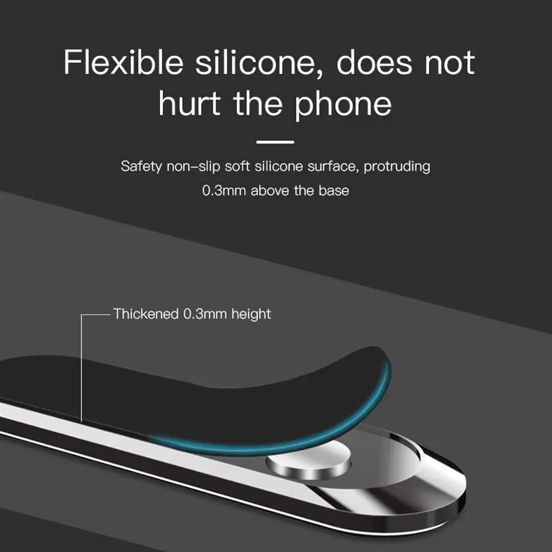 Suntaiho универсальный магнитный автомобильный держатель для телефона Подставка для iPhone X samsung Xiaomi mini в форме полосы магнитный держатель для мобильного телефона