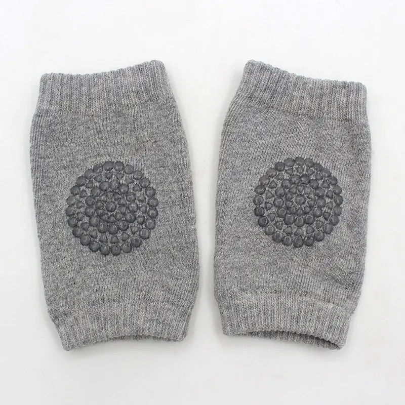 Pudcoco Brand Leg Warmers Newborn Boys Girls Kids Safety Knee Cap Hot Crawling Elbow Cushion Baby Knee Pads Protector 0-3Y - Цвет: Серый