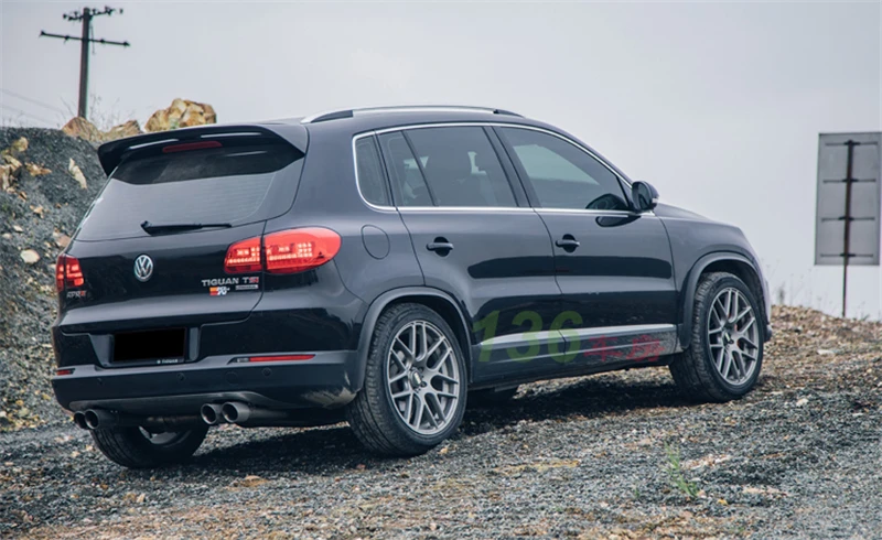 Применение для Volkswagen Tiguan, спойлеры на крышу кабины 2013, 14, 15, 16, 17, года глянцевое углеродное волокно для заполнения полостей/frp зад крыш крылатых votex аксессуары для стайлинга