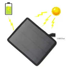 Солнечное зарядное устройство Портативный для пеших прогулок на улице Велосипед Велоспорт 5 Вт солнечной энергии зарядное устройство Панель USB порт power bank для iPhone7 6s