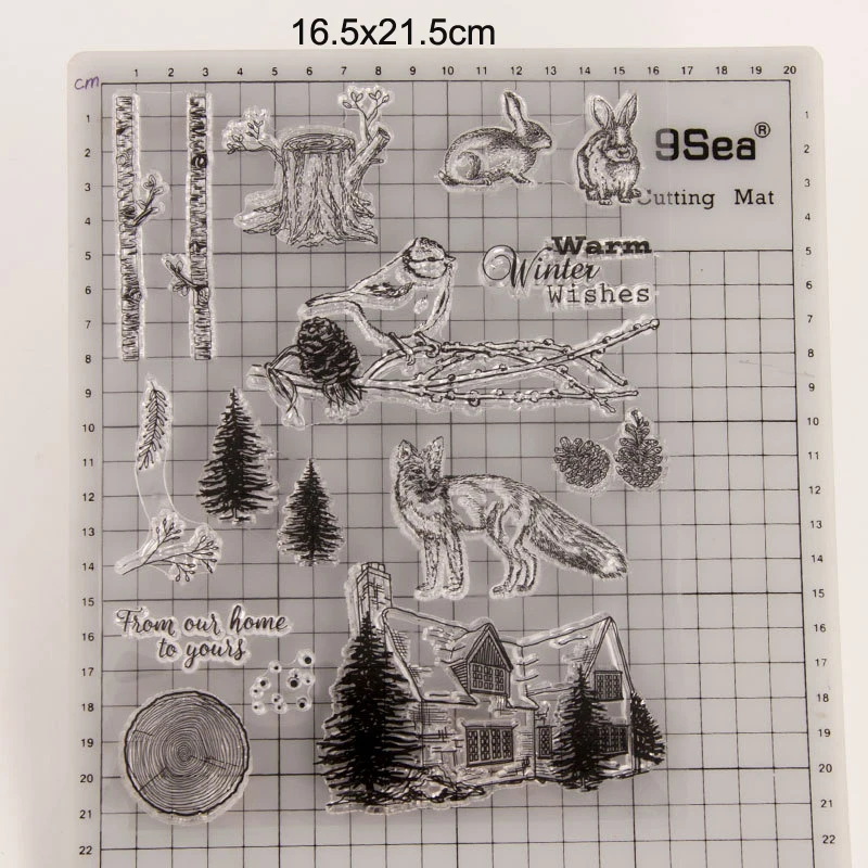 Winter Rabbit Bunny Clear Stamps 2