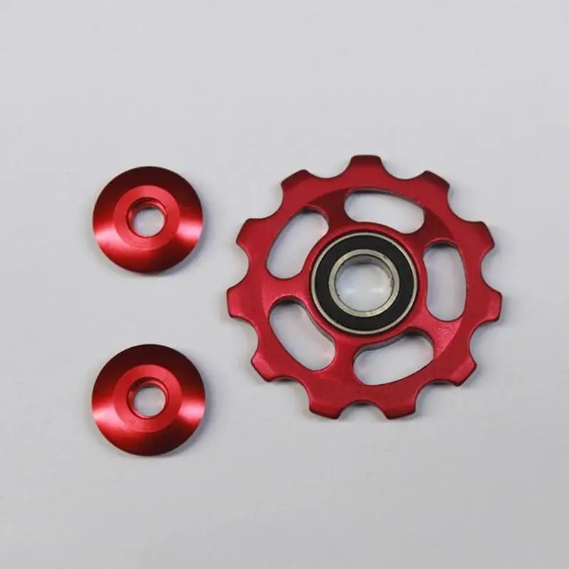 Clearance 1 PCS Mountain Bike Rear Wheel Guide Wheel 11 Tooth Aluminum Alloy Flywheel Guide Wheel 3