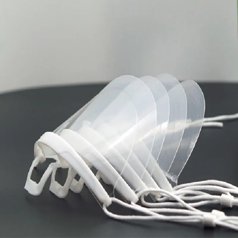 

10Pcs Reusable Transparent Anti-fog Mask Shield Cover Restaurant School Plastic Anti-saliva Mouth Shield Beauty Tattoo Accessory