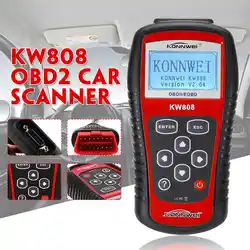 KONNWEI KW808 считыватели кодов сканирующие Инструменты OBD2 сканер декодер автомобильный двигатель диагностический инструмент неисправности