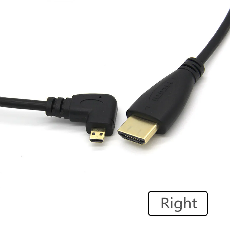 Micro HDMI to HDMI Male to Male Adapter Cable for GoPro Sony A5100 A6000 A6300 Camera, Lenovo Yoga 3 Pro, ASUS ZenBook Laptop