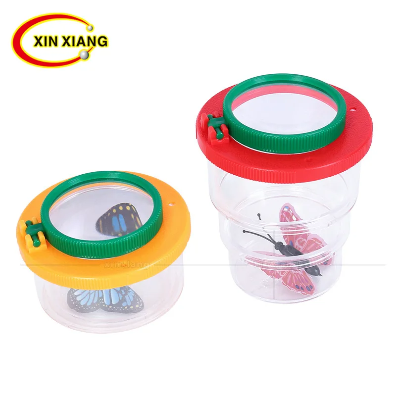 

Tri-fold Kids Magnifying Glass Portable Multifunctional Student Insect Magnifying Glasses 5X 8X Animal Butterfly Magnifier Loupe