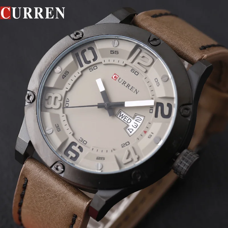 

CURREN 8251 Watch Men Watches Top Brand Luxury Famous Male Clock Men Quartz Watch Wrist Hodinky Quartz-Watch Relogio Masculino