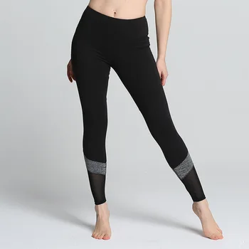 

2019 New Arrival sexy women's leggings breathable skin-friendly high elasticity soft body-building hip mesh nine pants
