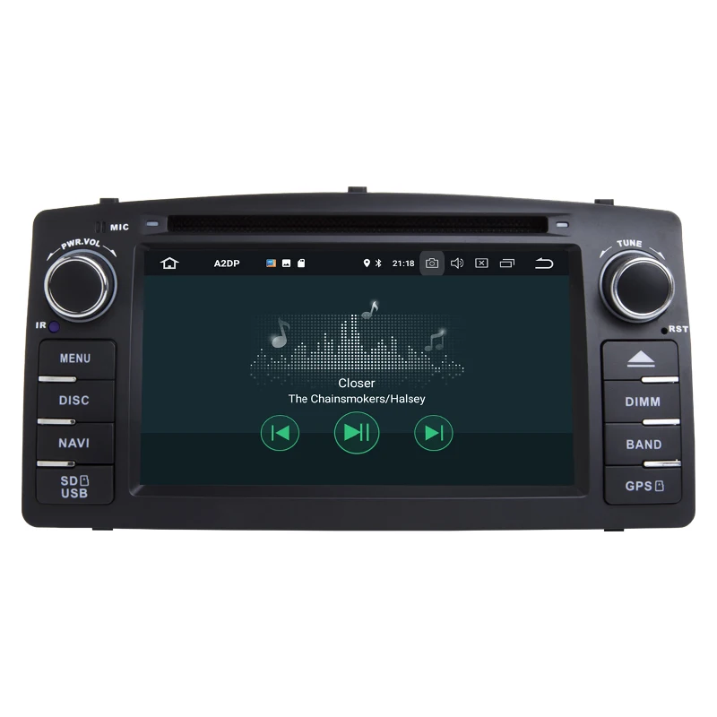Cheap Xonrich DSP 2 din Android 9.0 4G 64G car dvd player For Toyota Corolla E120 BYD F3 multimedia player stereo GPS radio navigation 4